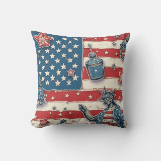 Coussin commémoratif du jour de l'indépendance