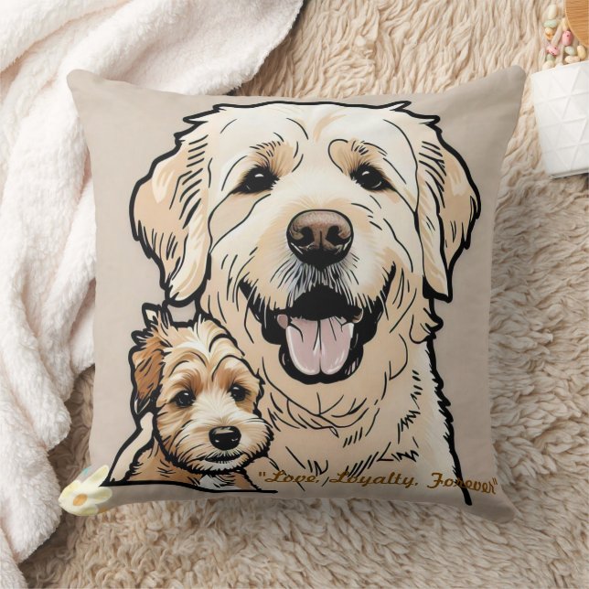 Coussin "Compagnons pour la vie" (Couverture)