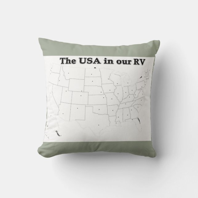 Coussin Complétez les états (Recto)