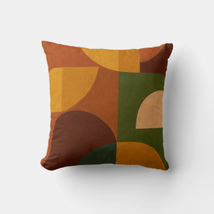 Coussin Composition Abstraite Moderne du Milieu du Siècle
