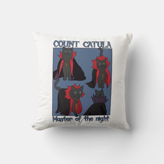 Coussin Comte Catula Maître de la Nuit (Recto)