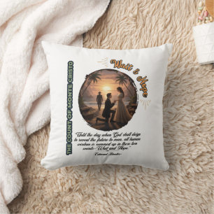 Coussin Comte de Monte Cristo Attendre et Espérer Coucher