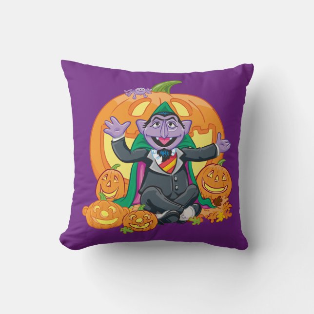 Coussin Comte von Count | Citrouilles d'Halloween (Recto)