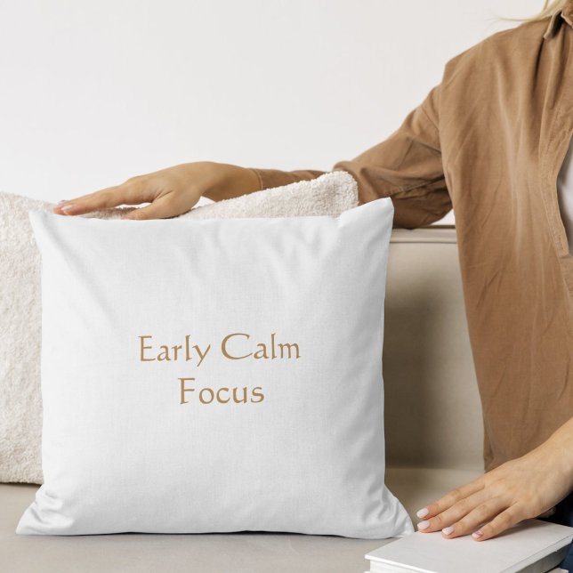 Coussin Concentration Calme Précoce Écriture Moderne (Créateur téléchargé)