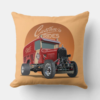 Coussin Concept de voiture de course rétro customisé