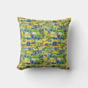 Coussin Concepteur Artistique Abstrait de Jardin Méditerra