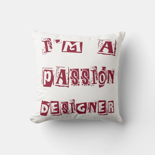 Coussin Concepteur de passion (Recto)