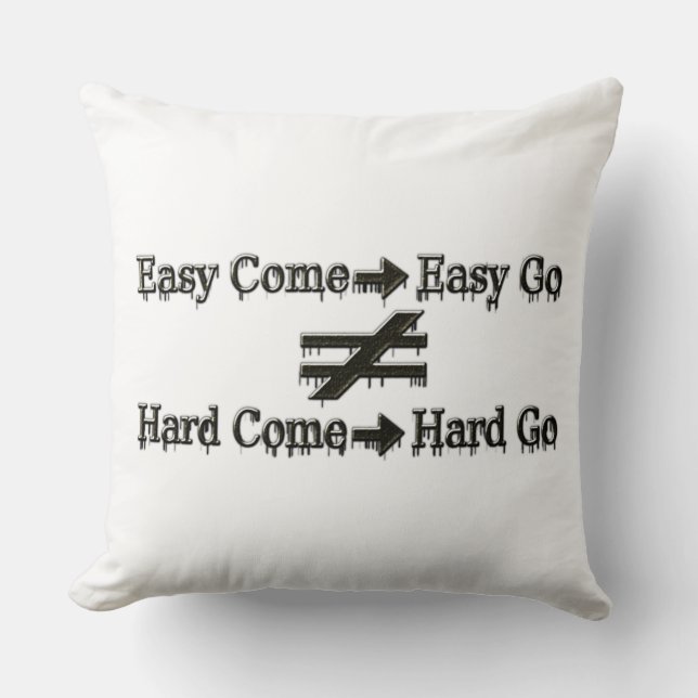 Coussin Conception À Propos D'Un Travail Facile Et D'Une R (Recto)