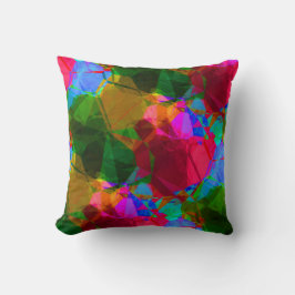 Coussin Conception abstraite artistique colorée