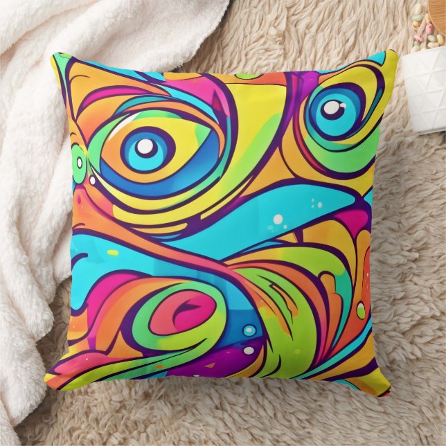 Coussin Conception Abstraite des yeux (Couverture)