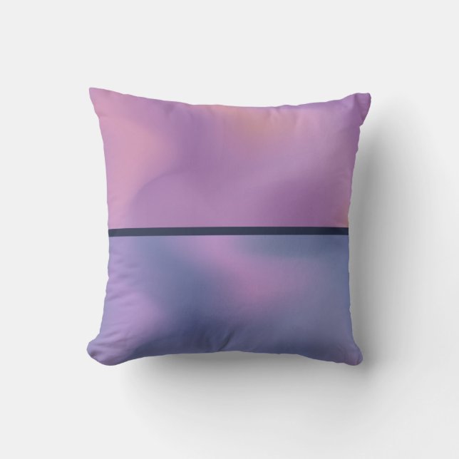 Coussin Conception abstraite moderne de l'étirement rose e (Recto)