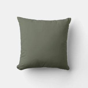 Coussin Conception couleur solide à quatre feuilles Vert-t