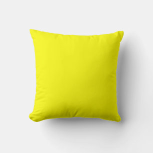 Coussin Conception couleur vive Jaune FFFF00