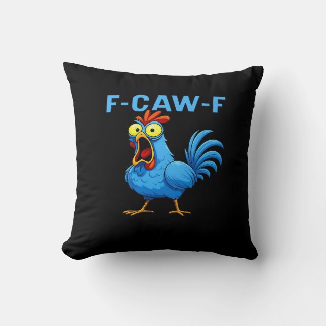 Coussin Conception Créative de Matériel Graphique F-Caw-F (Recto)