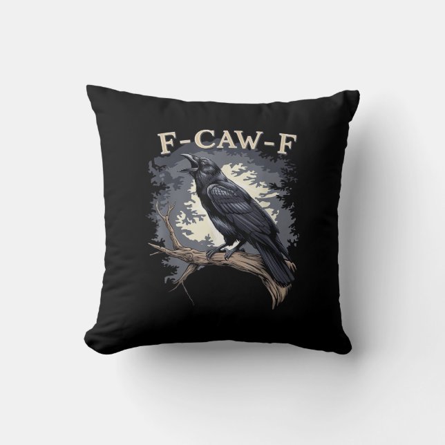 Coussin Conception créative et décontractée d'oiseau drôle (Recto)