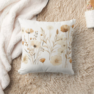 Coussin Conception d'aquarelle florale – Élégant et artist