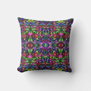 Coussin Conception d'art numérique colorée mignonne