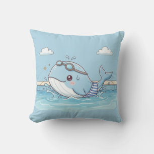 Coussin Conception de baleine mignonne pour enfants nagean