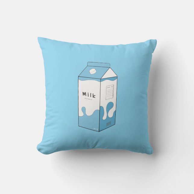 Coussin Conception de carton de lait (Recto)
