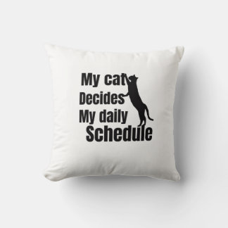 Coussin Conception de chat debout mignonne