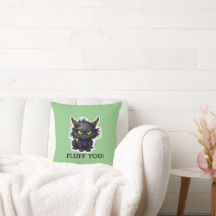 Coussin Conception de chat noir bébé - Jetez l'oreiller 16