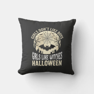 Coussin Conception de chauve-souris d'Halloween pour fille