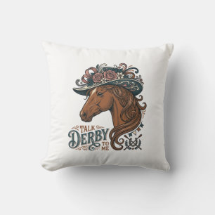 Coussin Conception de chemise à chapeau floral de cheval D