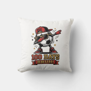 Coussin Conception de chemise de soccer Dabbing 100 jours