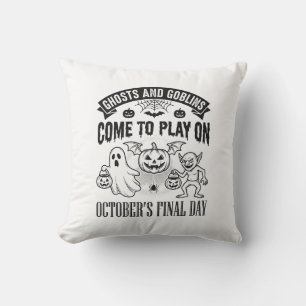 Coussin Conception de chemise Halloween Fantômes et Gobeli