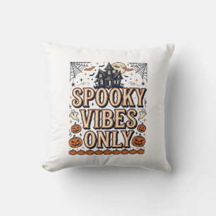 Coussin Conception de chemise Halloween vintage Spooky Vib
