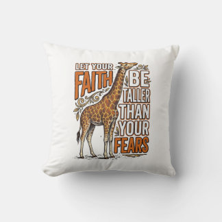 Coussin Conception de chemise inspirante vintage Faith Gir