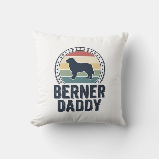 Coussin Conception de chemise vectorielle Berner Daddy Vin (Recto)
