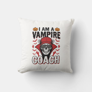 Coussin Conception de chemise vintage crâne Halloween Coac