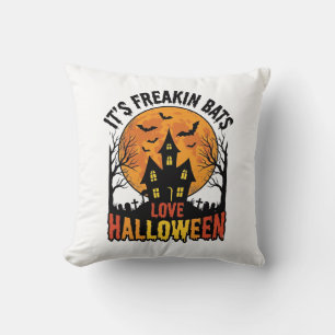 Coussin Conception de chemise vintage Freakin Bats Love Ha