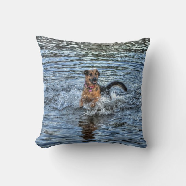 Coussin Conception de chiens pour les amateurs de moules (Recto)