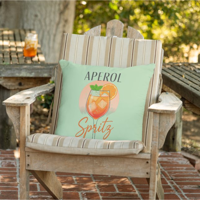 Coussin Conception de cocktail Aperol Spritz (Chaise)