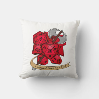 Coussin Conception de dés barbares