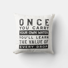 Coussin Conception de devis de sagesse - Valeur de chaque