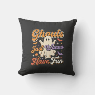 Coussin Conception de fantôme Les goules d'Halloween veule