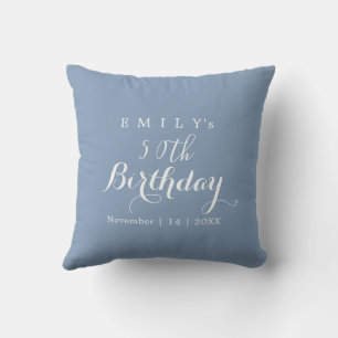 Coussin Conception de fête d'anniversaire en typographie m
