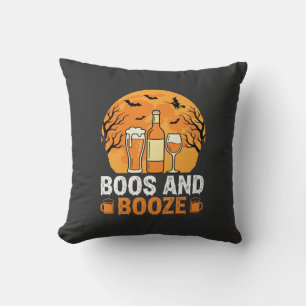 Coussin Conception de fête de boisson et de fantômes d'Hal