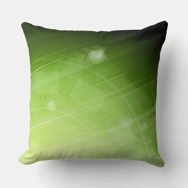 Coussin Conception de feu vert dans le style de pointe (Recto)