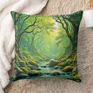 Coussin Conception de flux forestiers enchantés