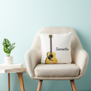 Coussin Conception de guitare acoustique personnalisée