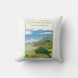 Coussin Conception de l'affiche de voyage Connemara Cushio