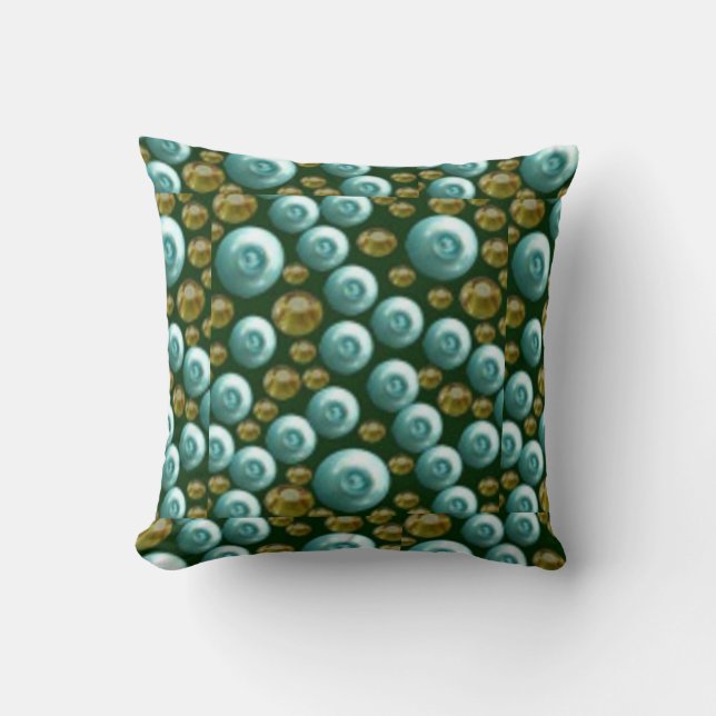 Coussin Conception de l'étrier bleu Irah (Recto)