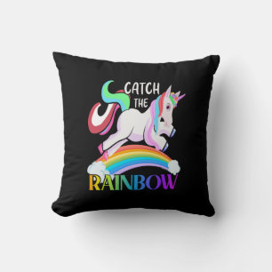 Coussin Conception de licorne arc-en-ciel Catch