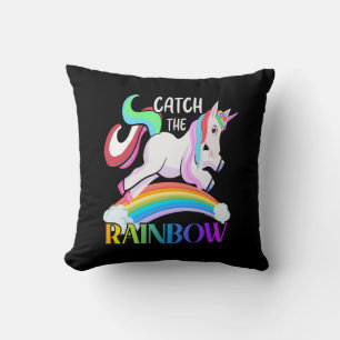 Coussin Conception de licorne arc-en-ciel Catch