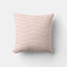 Conception de lignes ondulées rose pastel et blanc