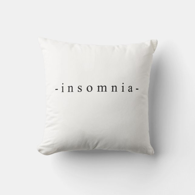 Coussin Conception de l'insomnie (Recto)